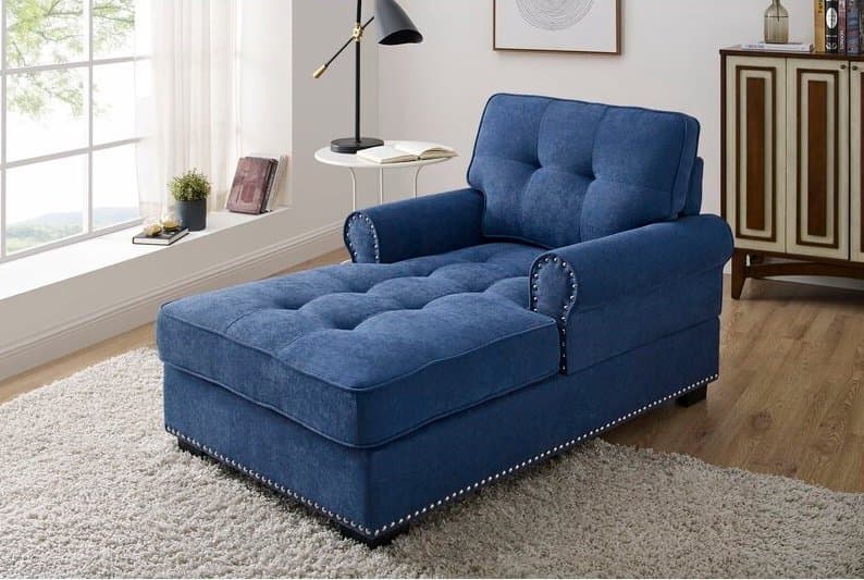 Rolled Two Arms Chaise Lounge thumbnail 3