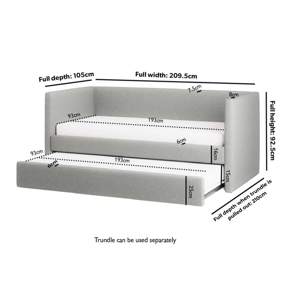 Single Day Bed with Pull Out Trundle thumbnail 4