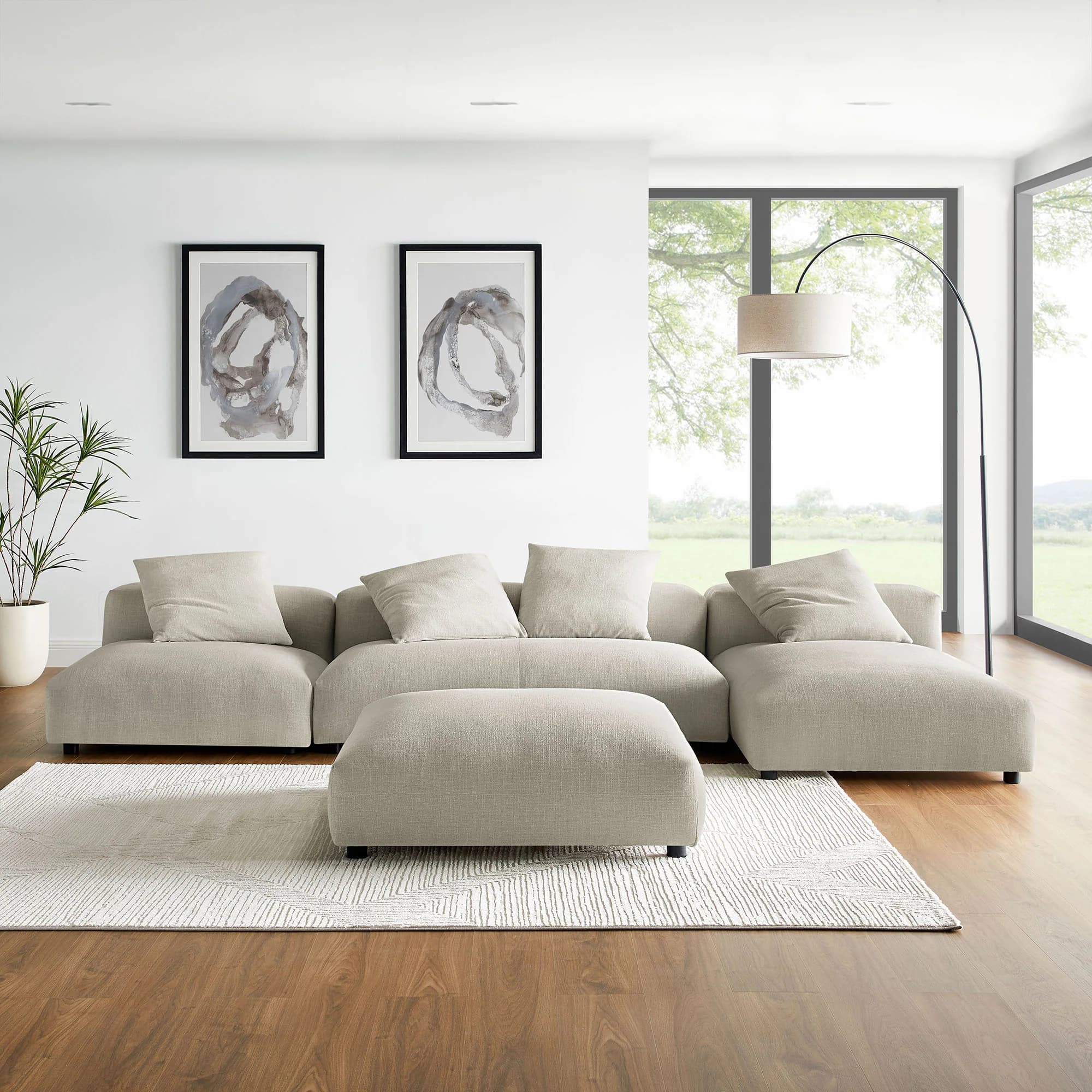 Solace 4-Piece Modular Sofa thumbnail 1