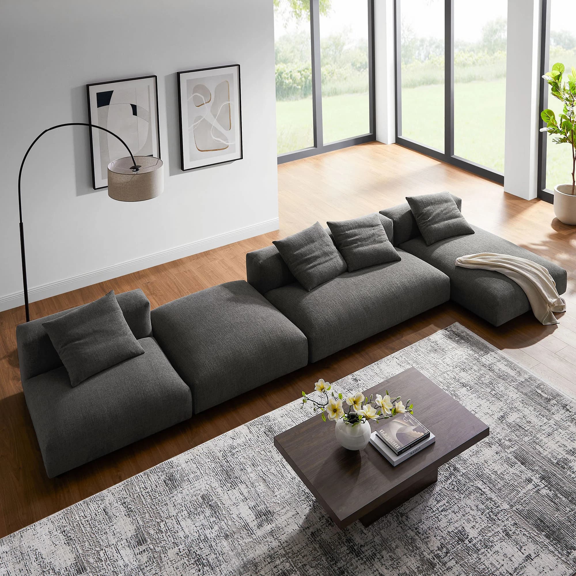 Solace 4-Piece Modular Sofa thumbnail 3