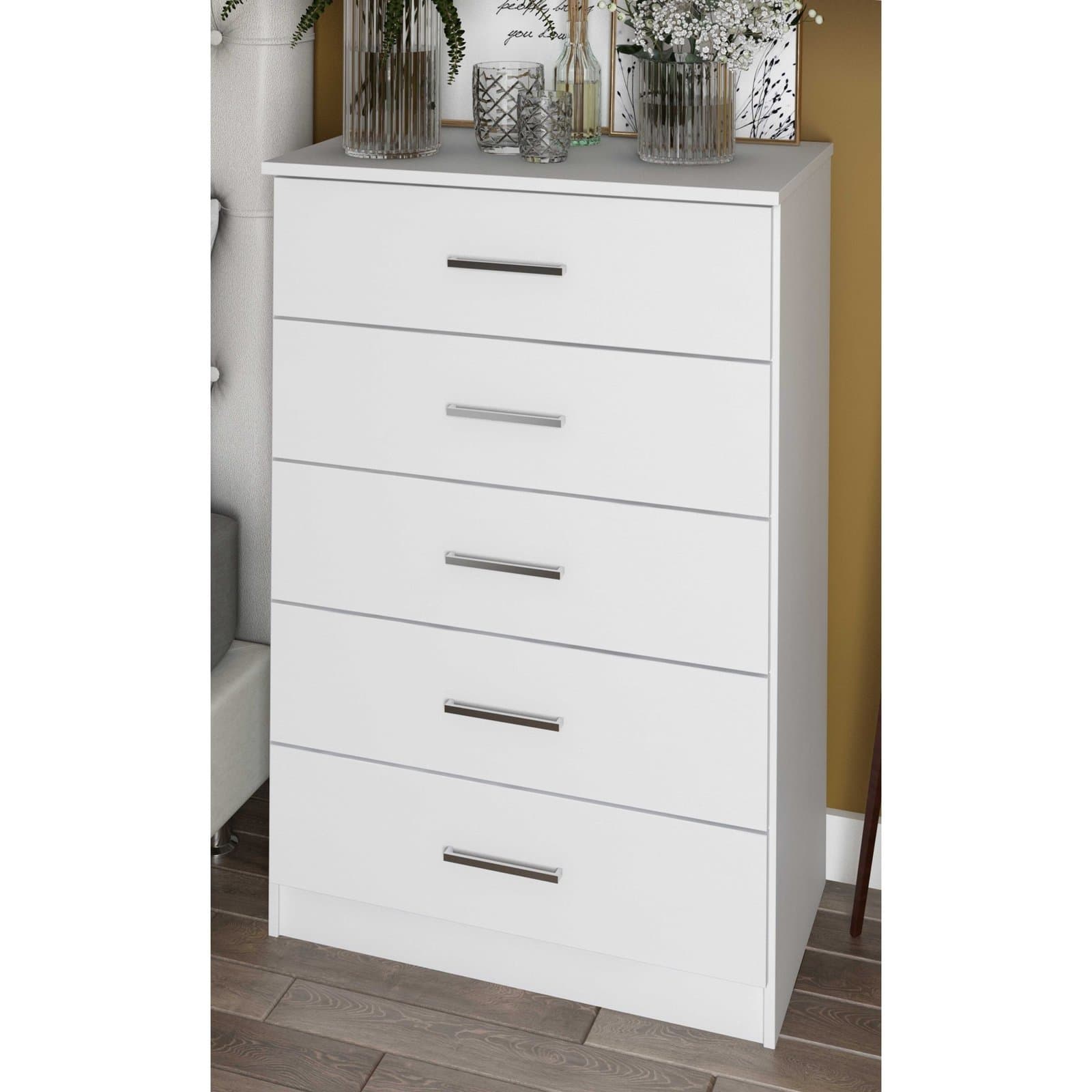 Solid Ply Wood Metro 5-Drawer Chest thumbnail 3