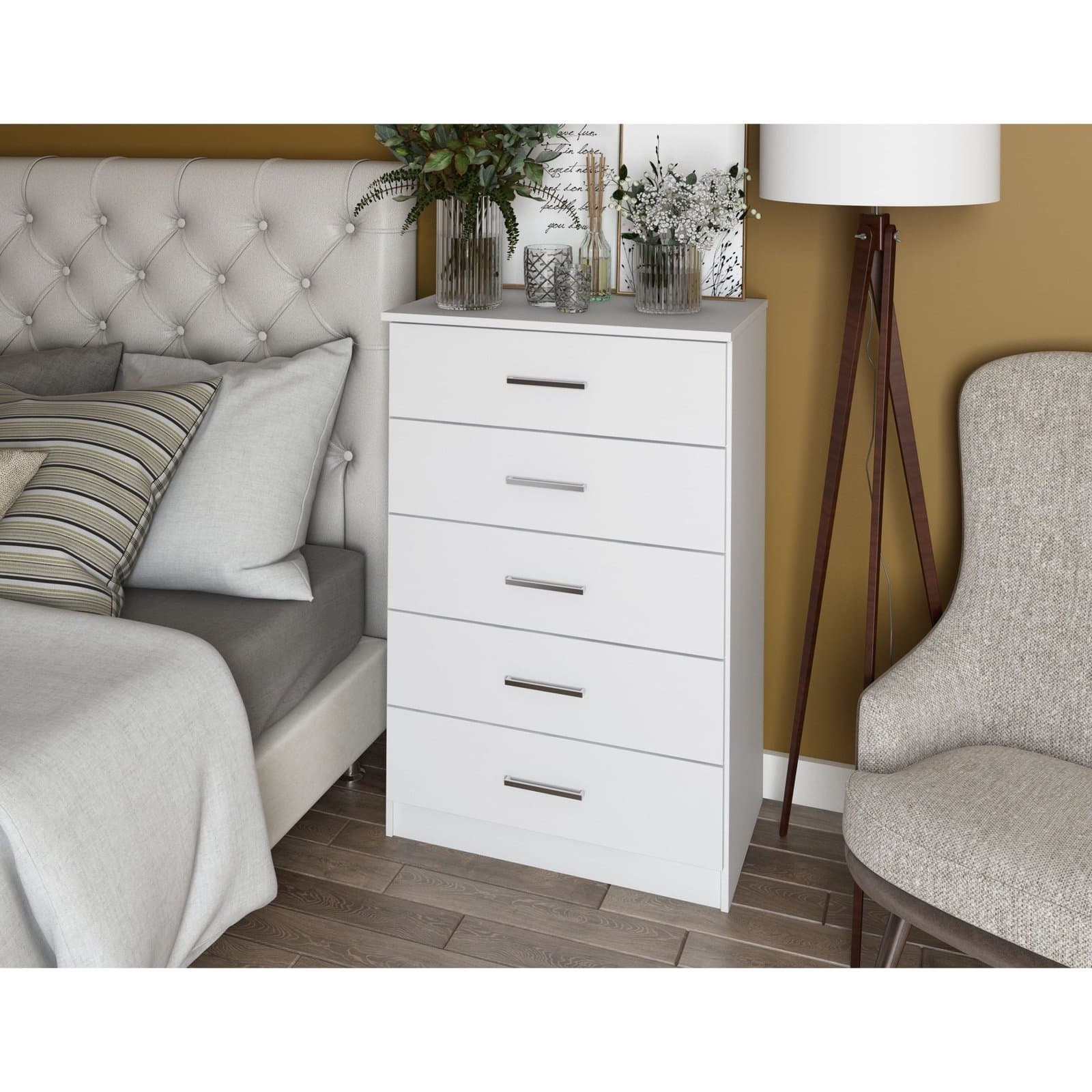 Solid Ply Wood Metro 5-Drawer Chest thumbnail 1
