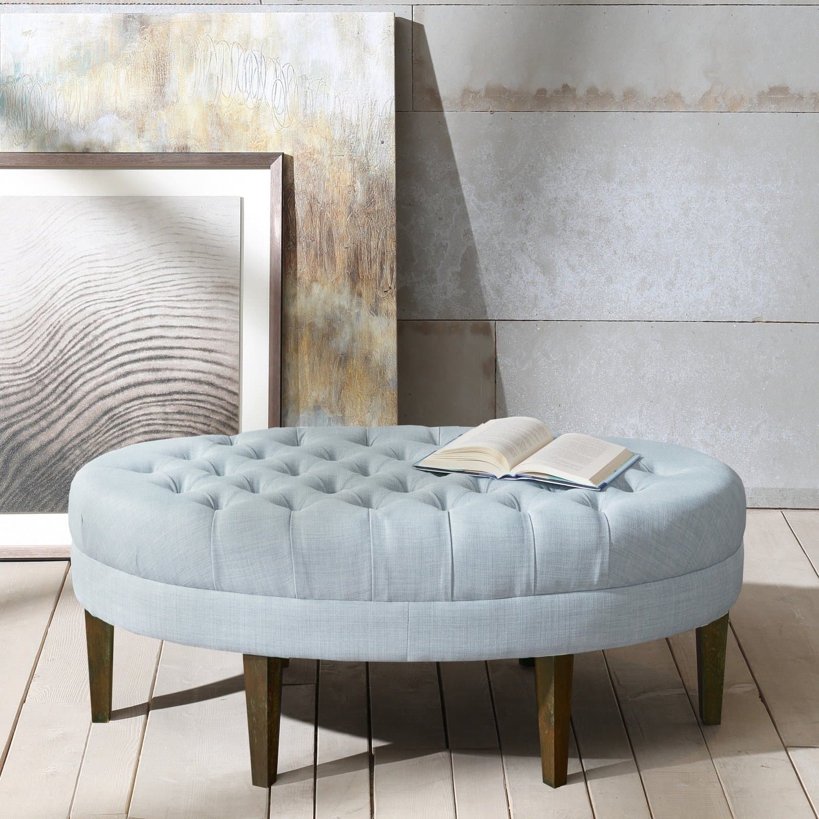 Surfboard Tufted Ottoman thumbnail 2