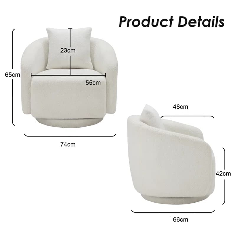 Swivel Barrel Chair thumbnail 4