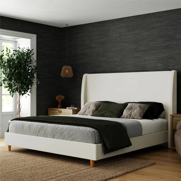 Tess King Wingback Bed thumbnail 1