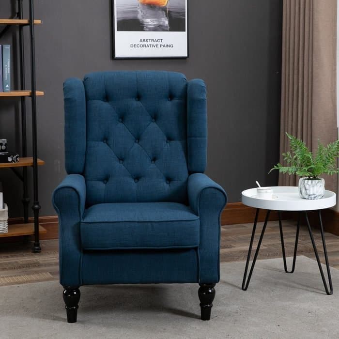 Tufted Accent Chair with Wooden Legs furniture product