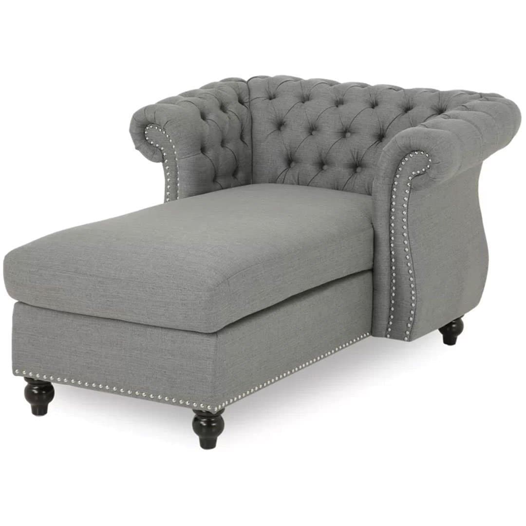 Tufted Rolled Arms Chaise Lounge thumbnail 5