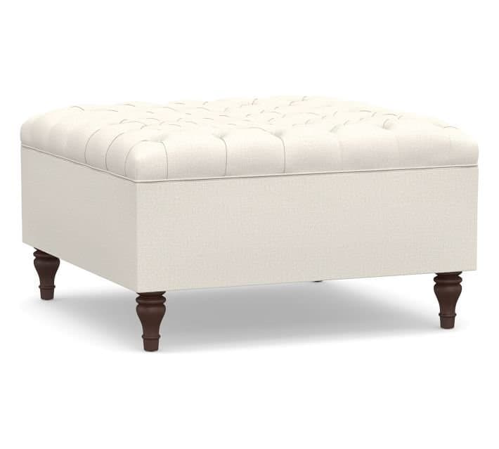 Tufted Square Ottoman thumbnail 3