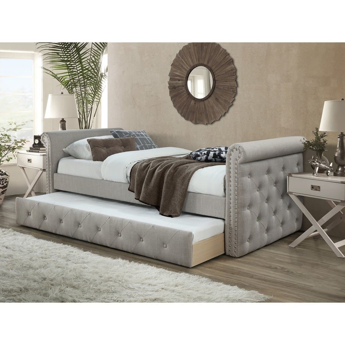 Tufted Twin Daybed with Trundle furniture product