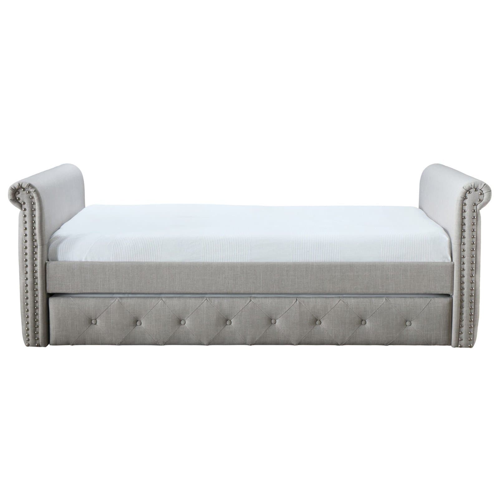 Tufted Twin Daybed with Trundle thumbnail 5