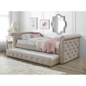 Tufted Twin Daybed with Trundle thumbnail 1
