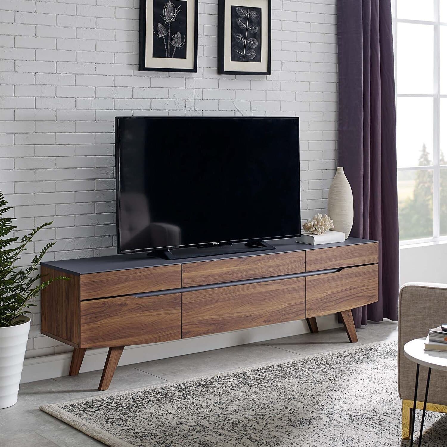 Tv stand in Walnut Gray thumbnail 1