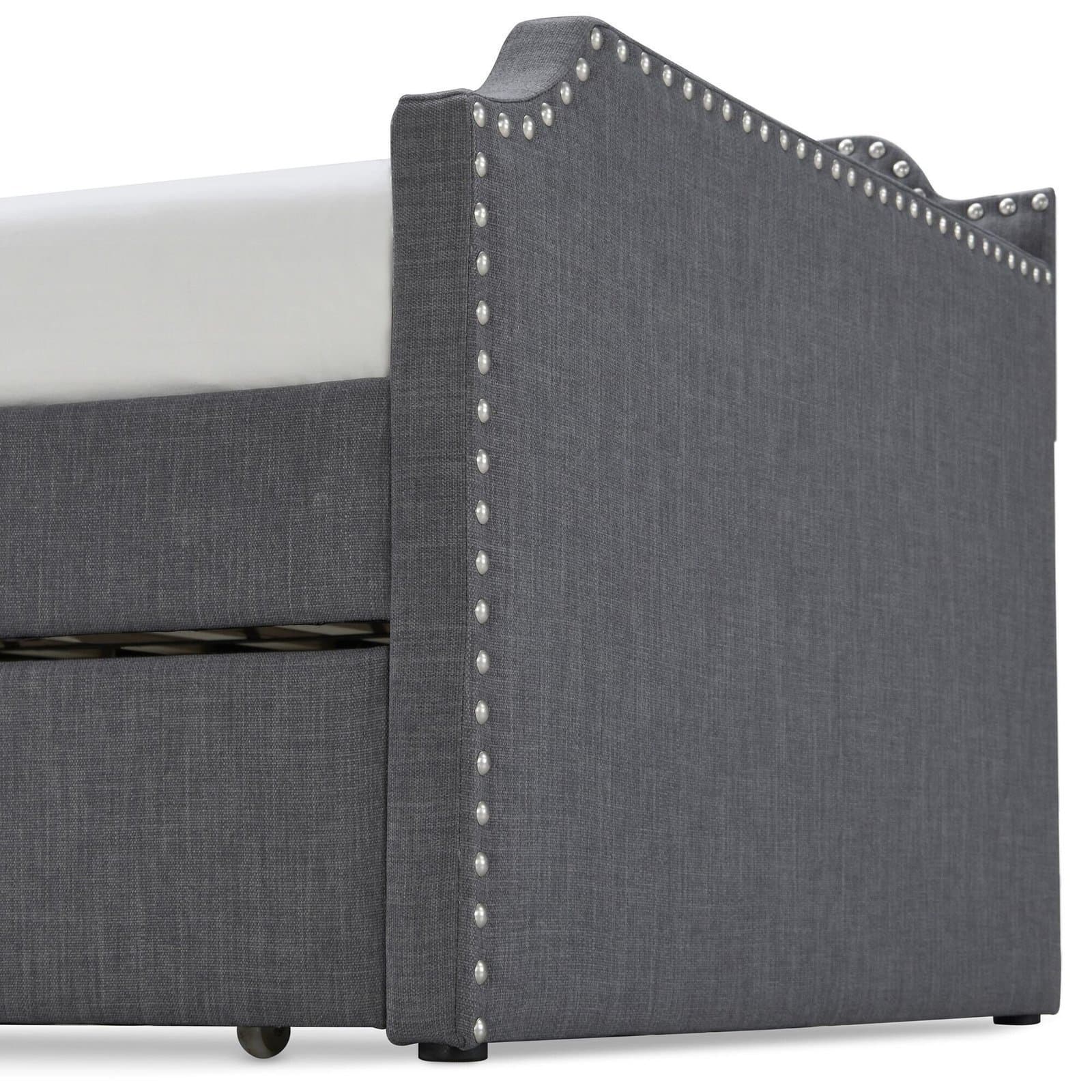 Upholstered Daybed with Trundle thumbnail 7