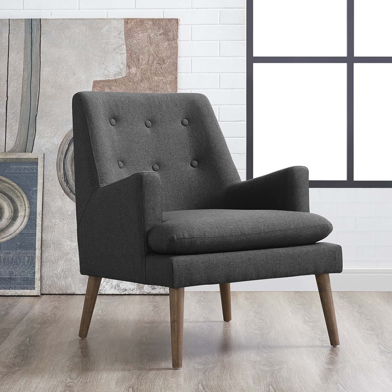 Upholstered Lounge Chair in Beige furniture product