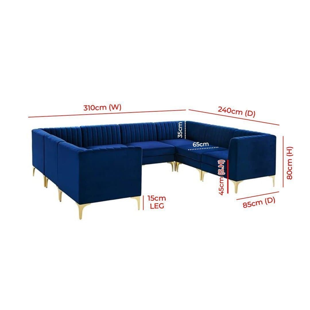 Valencia 8 Piece Sectional Sofa thumbnail 6
