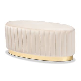 Velvet Oval Ottoman thumbnail 3