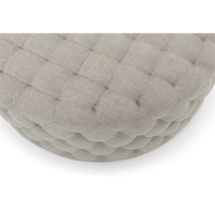 Velvet Tufted Round Cocktail Ottoman thumbnail 3