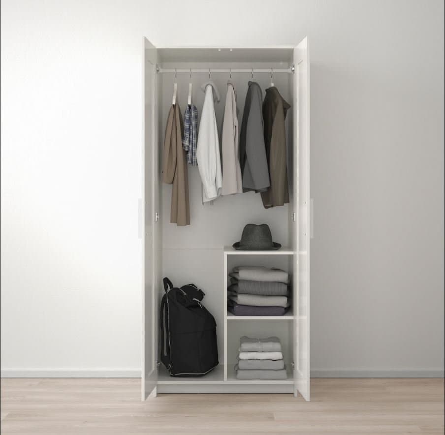 White Enchanting 2 Door Wardrobe furniture product