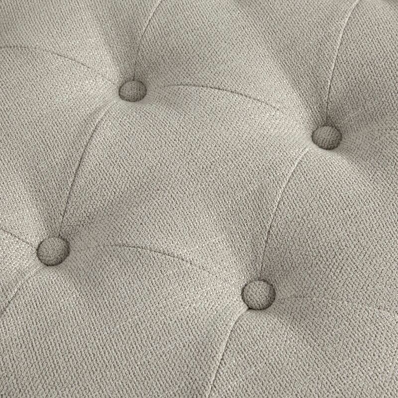 Wide Tufted Oval Standard Ottoman thumbnail 3