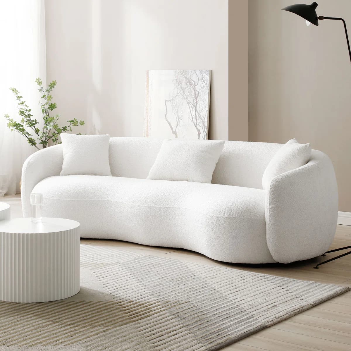 Yazgur Mid Century Modern Curvedom Sofa thumbnail 2