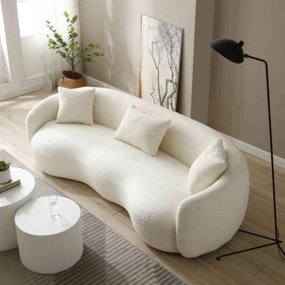 Yazgur Mid Century Modern Curvedom Sofa thumbnail 4