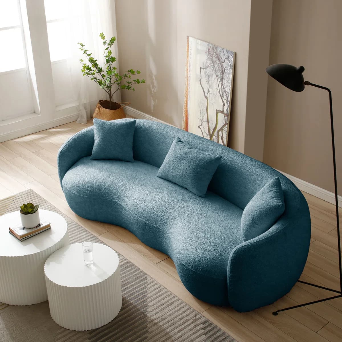 Yazgur Mid Century Modern Curvedom Sofa thumbnail 5