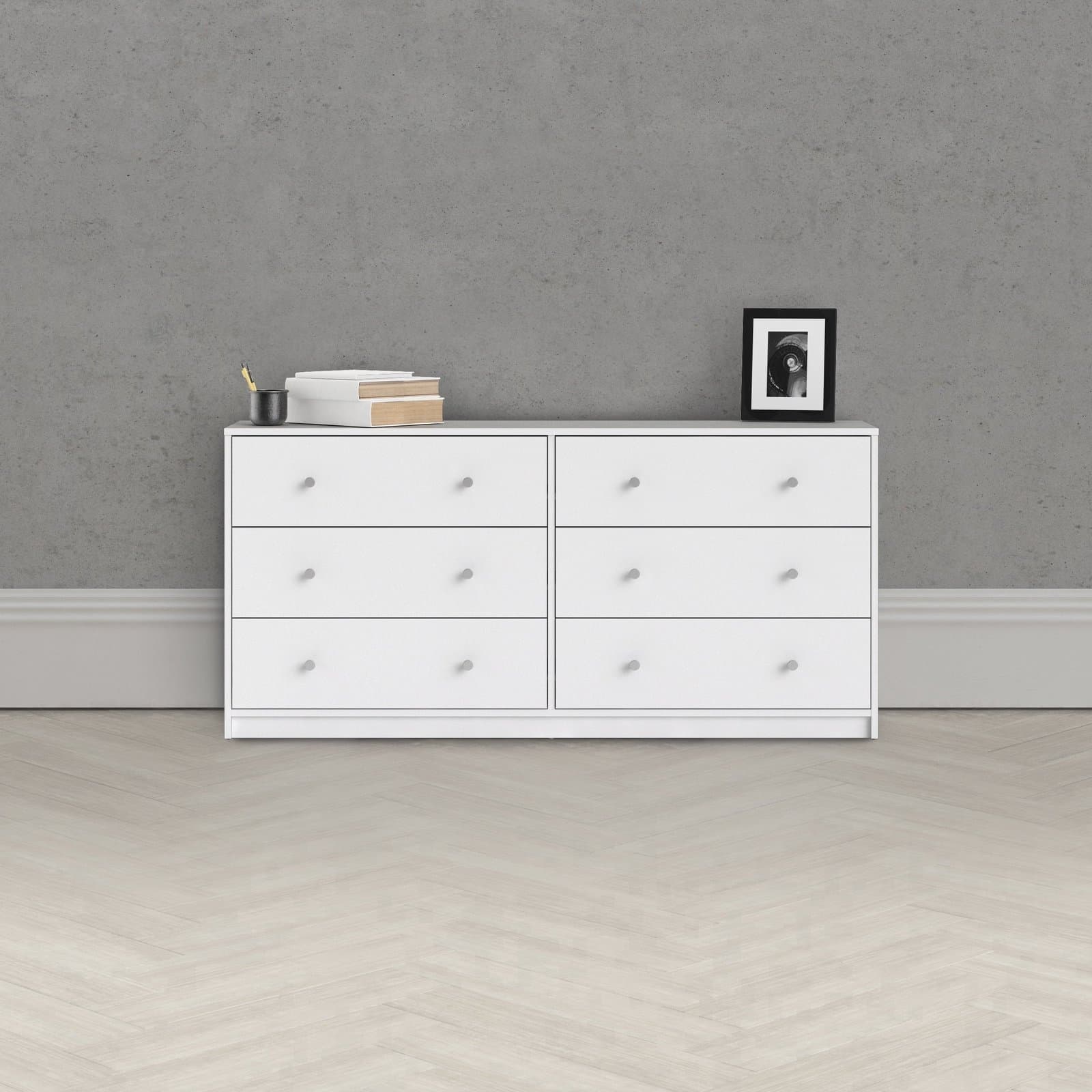 Zoe 6-Drawer Luxurious Double Dresser thumbnail 1