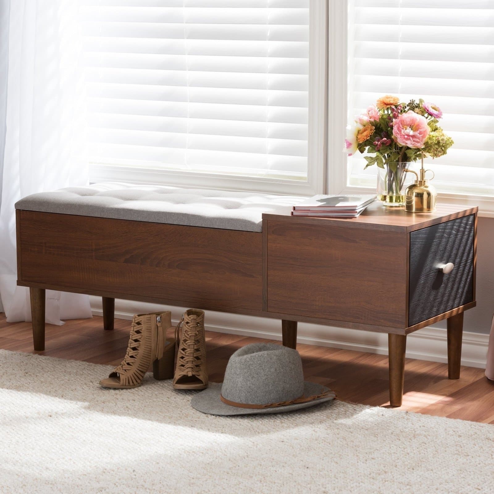 1-Drawer Shoe Storage Bench main product image