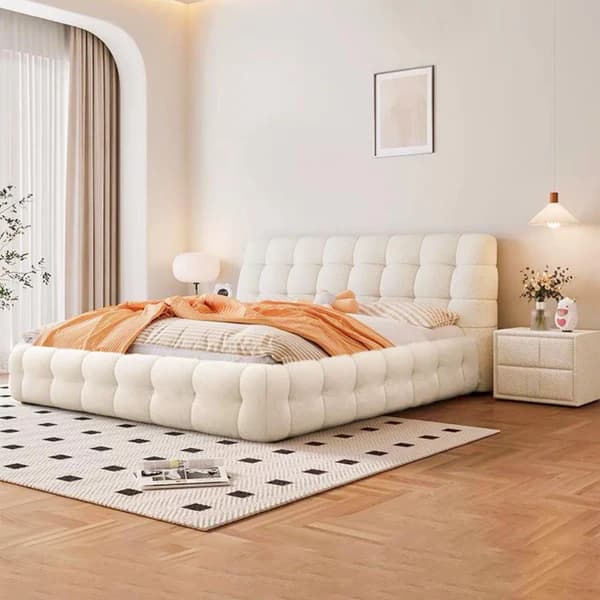 Box Channeled Elegant Wall Upholstered Bed main product image