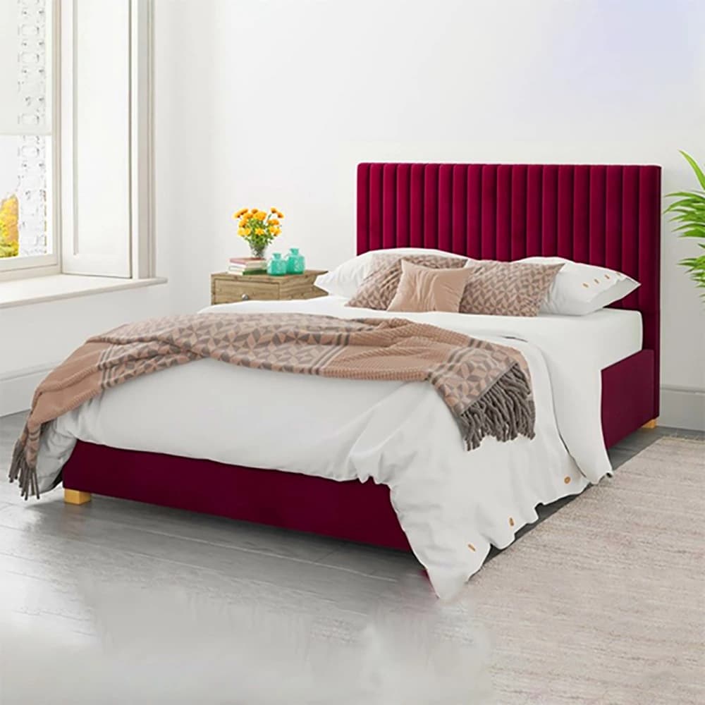 Channel Vertical Tufted Upholstered Bed in Meron main product image